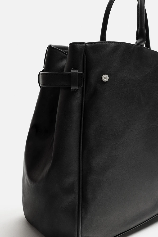 LEATHER HANDBAG