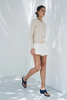 BASIC WOOL BLEND KNIT SWEATER