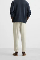 WASHED JOGGER-WAIST PANTS