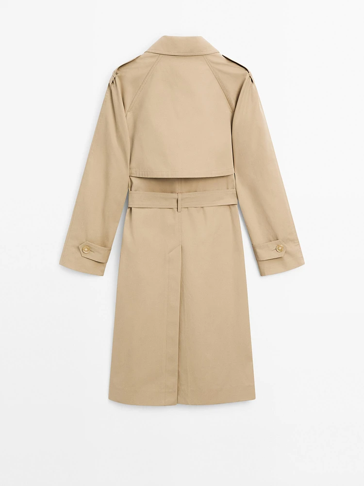 Classic water-repellent trench coat