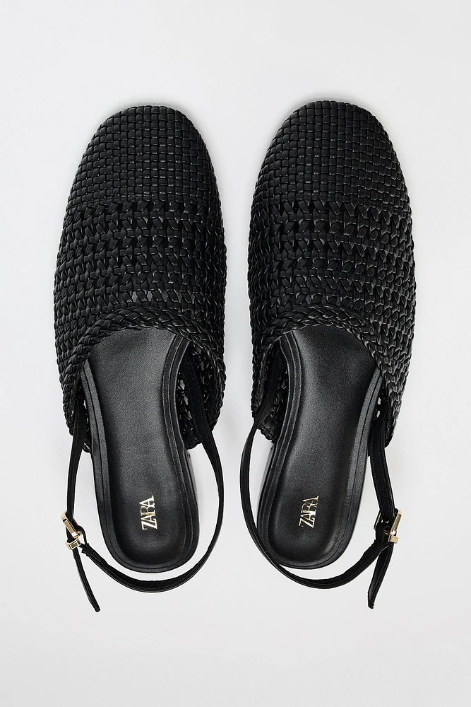 BRAIDED SLINGBACK FLATS