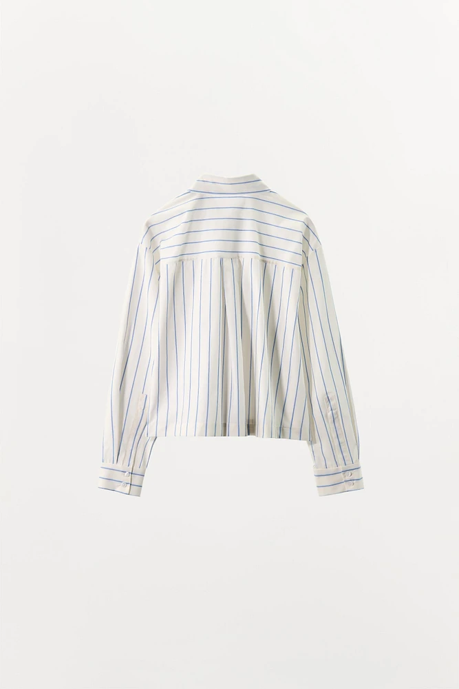CHEMISE PYJAMA COURTE À RAYURES