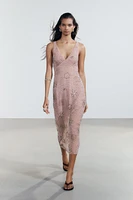 BEADED MIDI DRESS