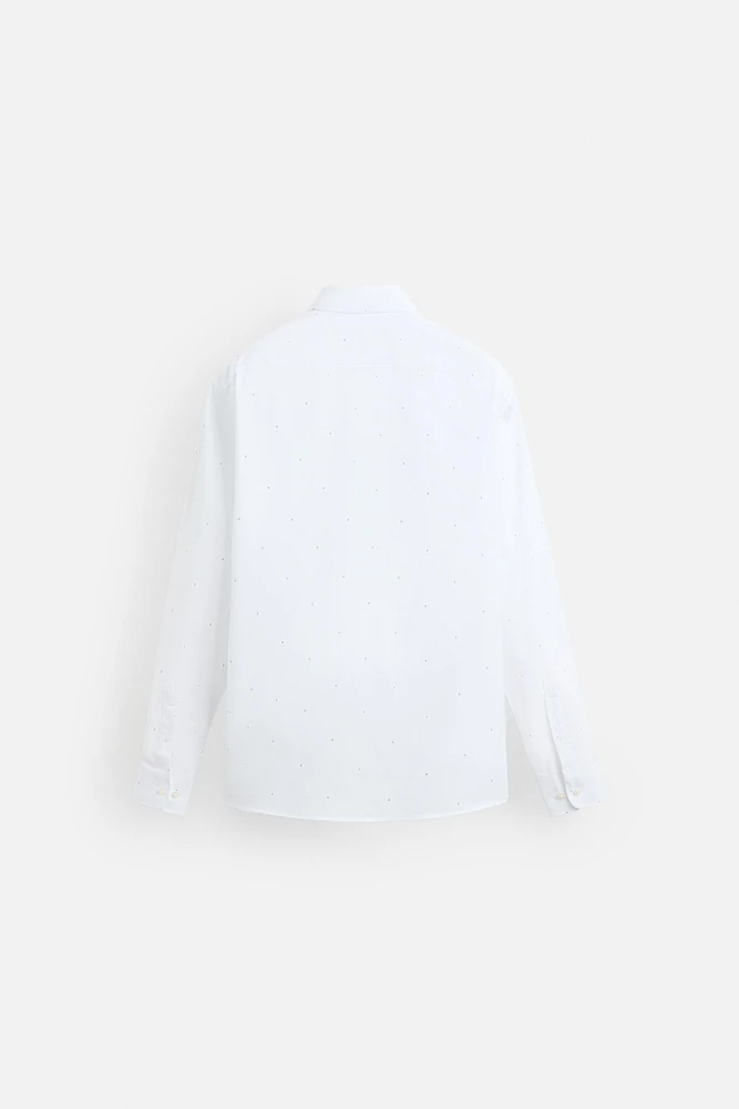 CHEMISE À IMPRIMÉ GÉOMÉTRIQUE