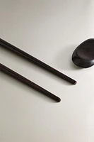 SET OF CHOPSTICKS AND WOODEN STAND