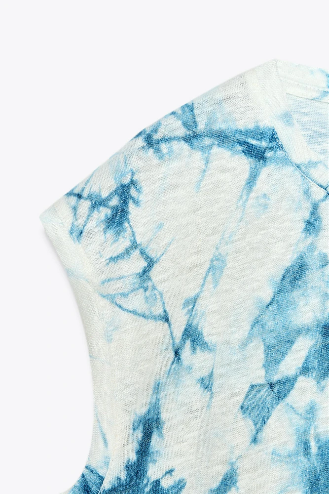 LINEN TIE-DYE T-SHIRT X FANGLU LIN