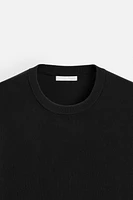 RELAXED FIT KNIT T-SHIRT