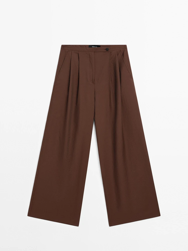 Pantalon fluide à double pince