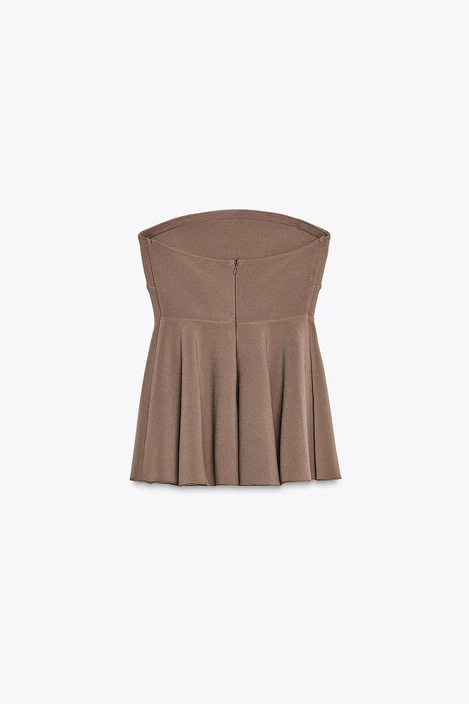 TOP BUSTIER EN CRÊPE