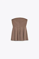 TOP BUSTIER EN CRÊPE