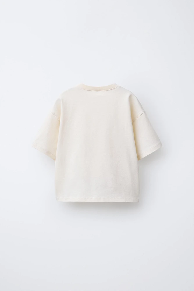 EMBROIDERED TEXT T-SHIRT