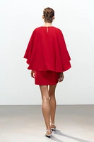 ZW COLLECTION SHORT CAPE DRESS