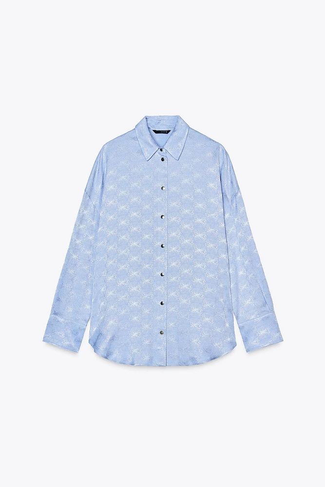 FLOWY JACQUARD TOP