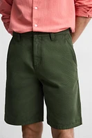 WASHED TEXTURED SHORTS