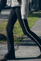 SIDE STRIPE FLARED LEGGINGS