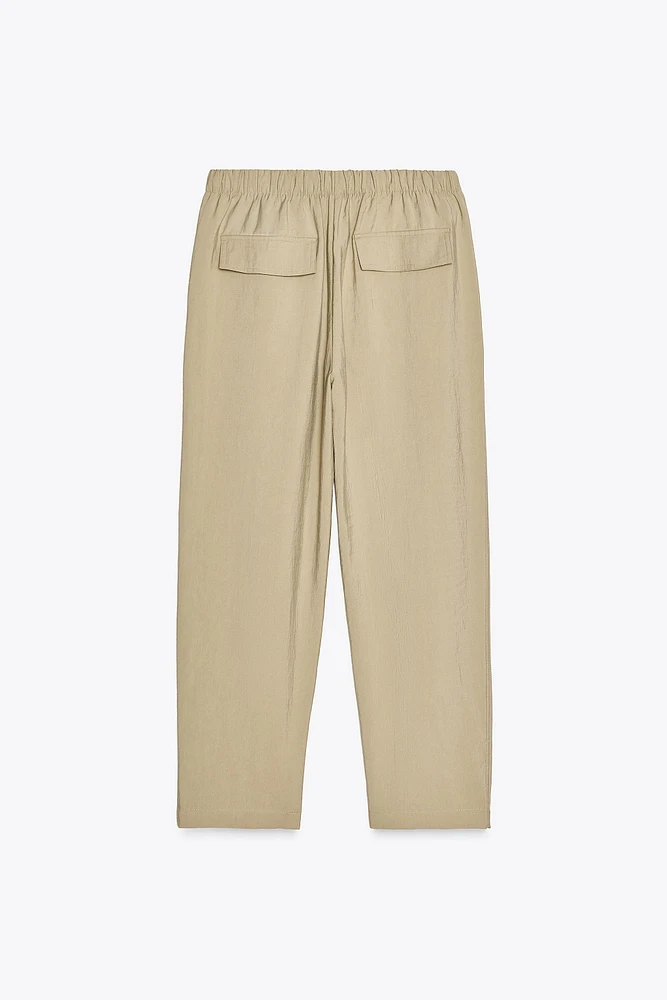 PANTALON À TAILLE ÉLASTIQUE