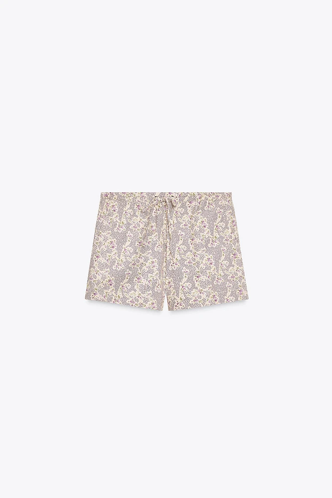 FLORAL PRINT SHORTS
