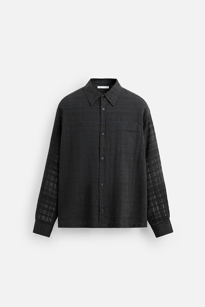 CHEMISE STRUCTURÉE COTON - LIN