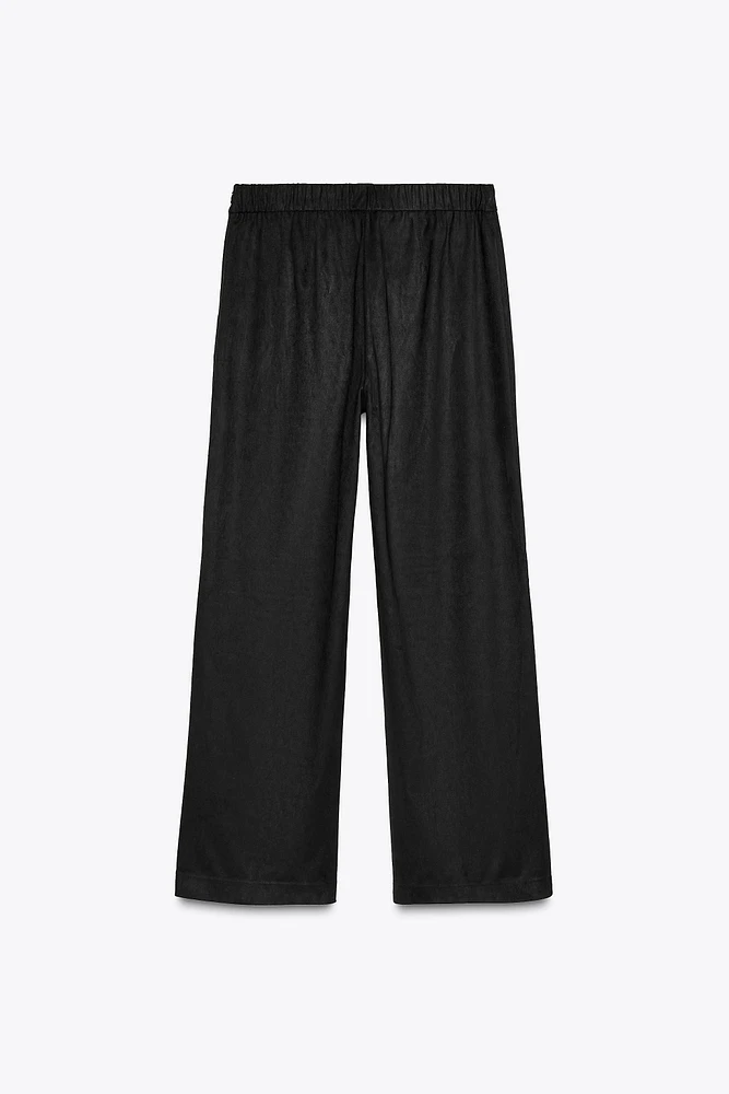 FAUX SUEDE PANTS