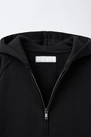 ZIP HOODED SWEATSHIRT