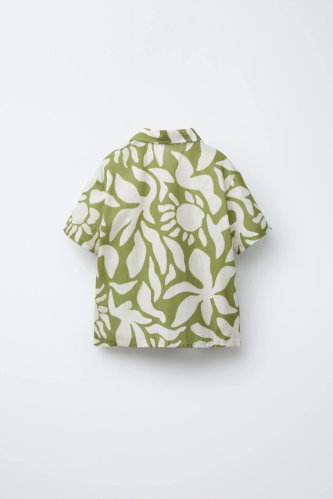 LEAF PRINT SHIRT
