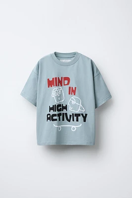 T-SHIRT WITH RAISED PRINT