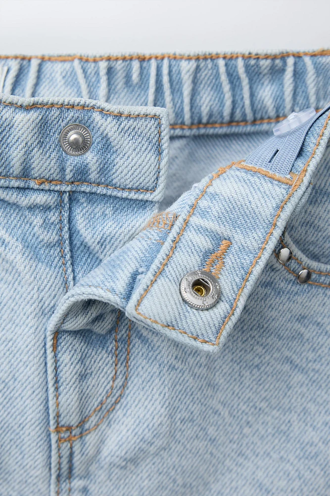 STUDDED DENIM SKIRT