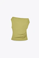 T-SHIRT ASYMÉTRIQUE DRAPÉ