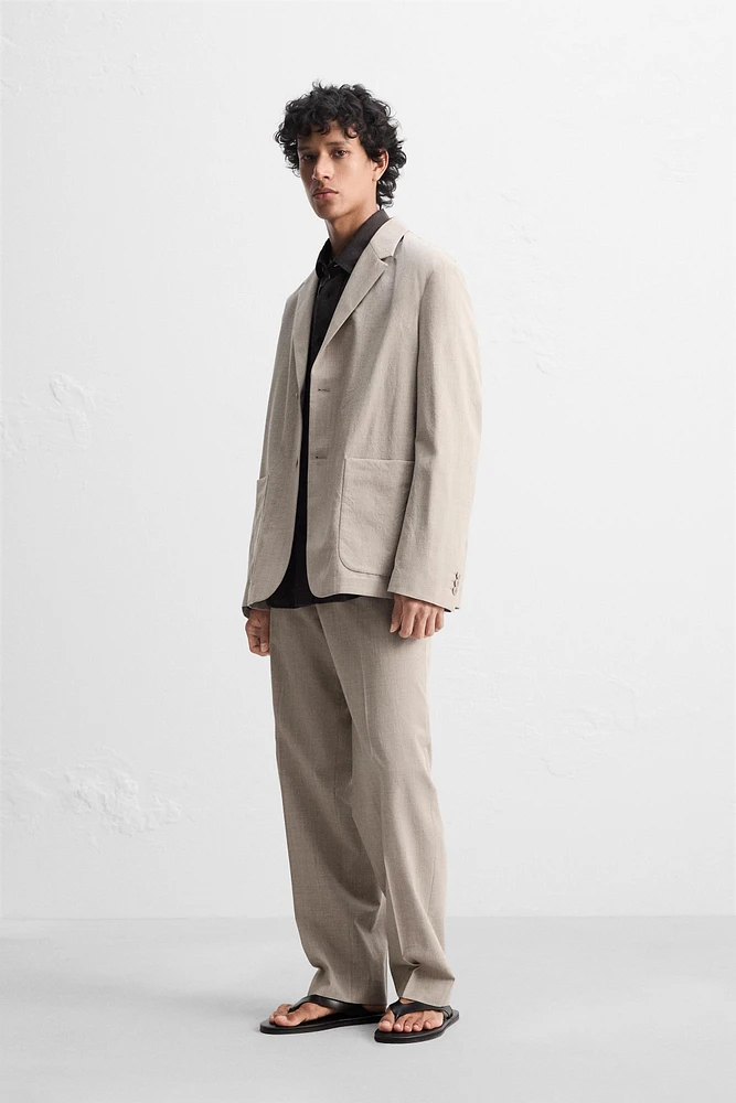 100% WOOL SUIT PANTS