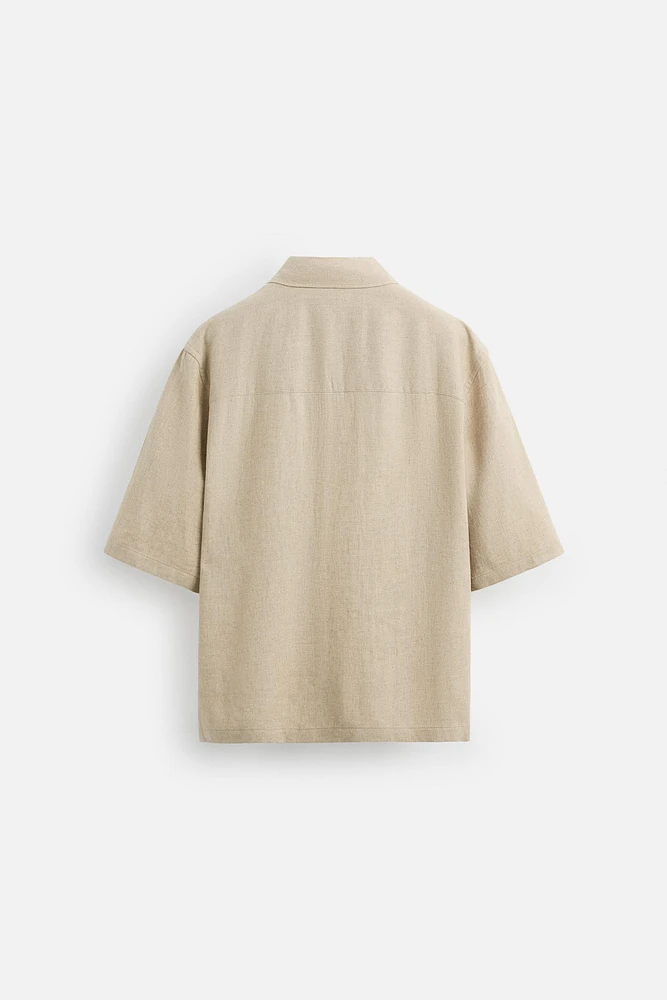 CHEMISE OVERSIZE FIT LIN - VISCOSE