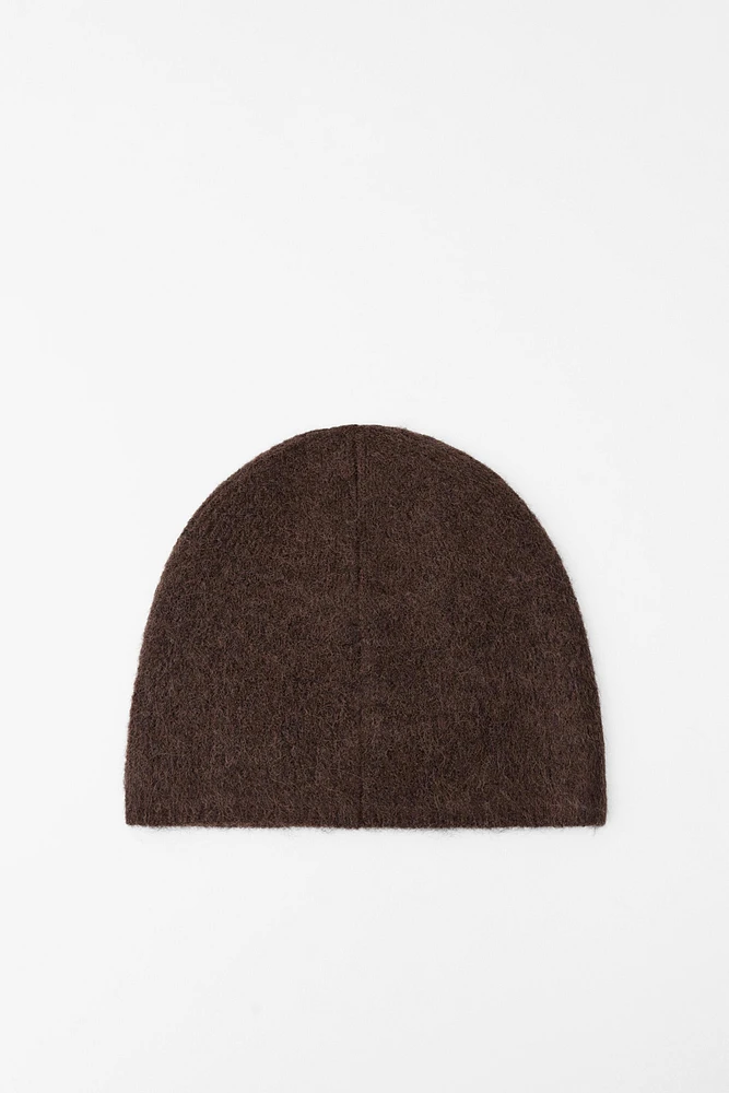 BEADED ALPACA WOOL BLEND BEANIE