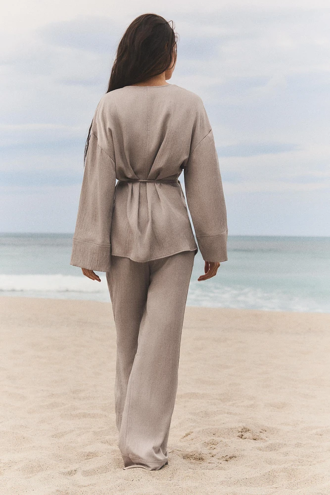 PANTALON DE PYJAMA SATINÉ