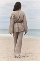 PANTALON DE PYJAMA SATINÉ