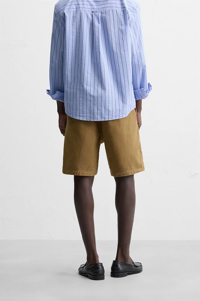 BERMUDA REGULAR FIT TEXTURÉ