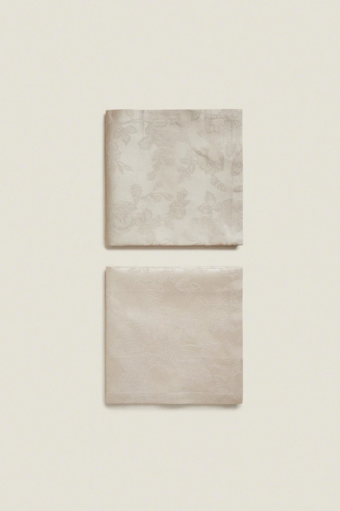 FLORAL JACQUARD NAPKINS