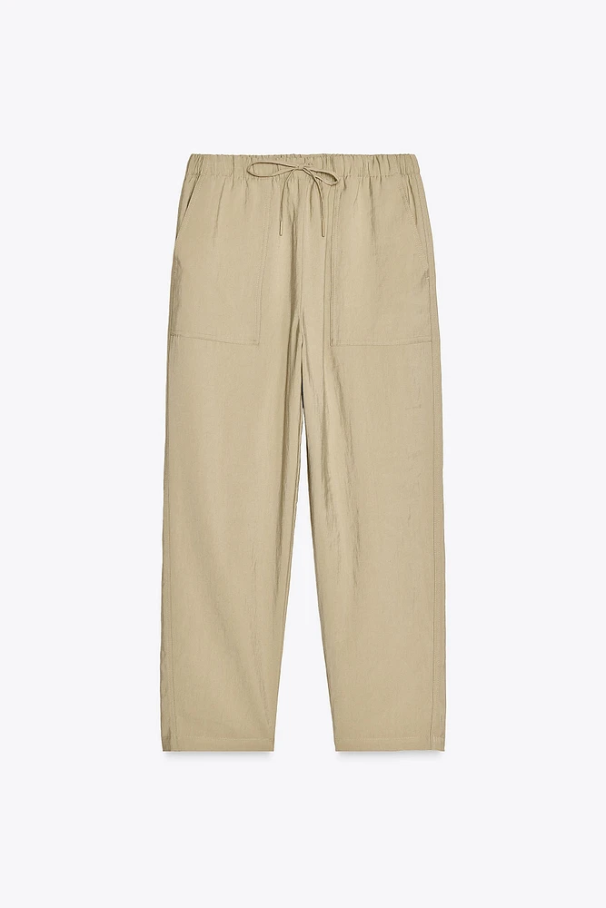 PANTALON À TAILLE ÉLASTIQUE