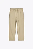 PANTALON À TAILLE ÉLASTIQUE