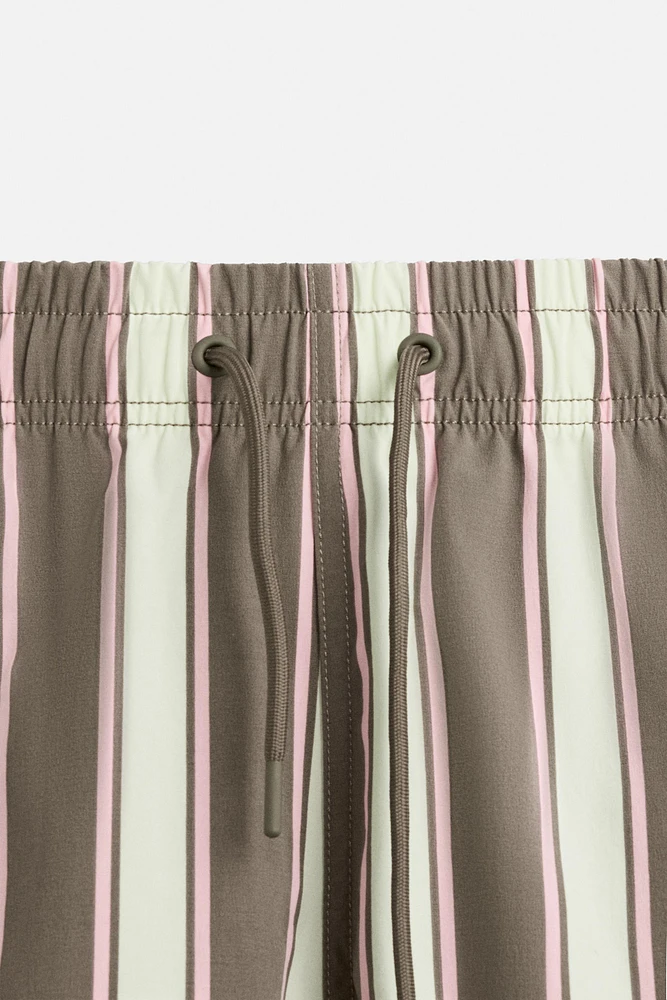 STRIPED MID-LENGTH SWIMSUIT
