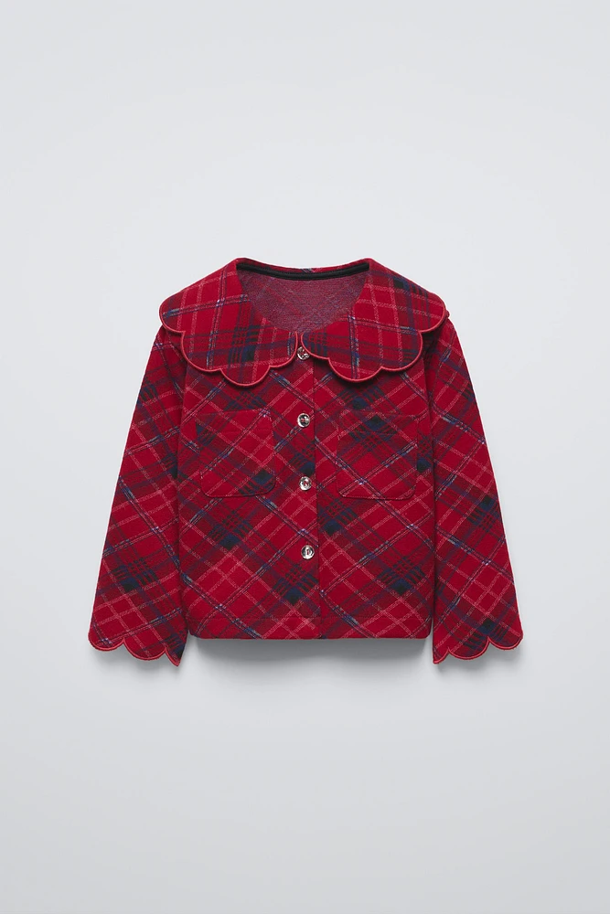 ARGYLE PETER PAN COLLAR CARDIGAN