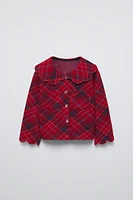 ARGYLE PETER PAN COLLAR CARDIGAN