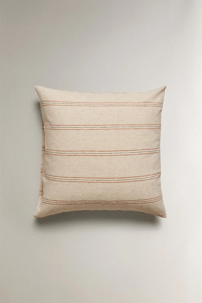 DYED THREAD STRIPED PILLOWCASE