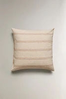 DYED THREAD STRIPED PILLOWCASE