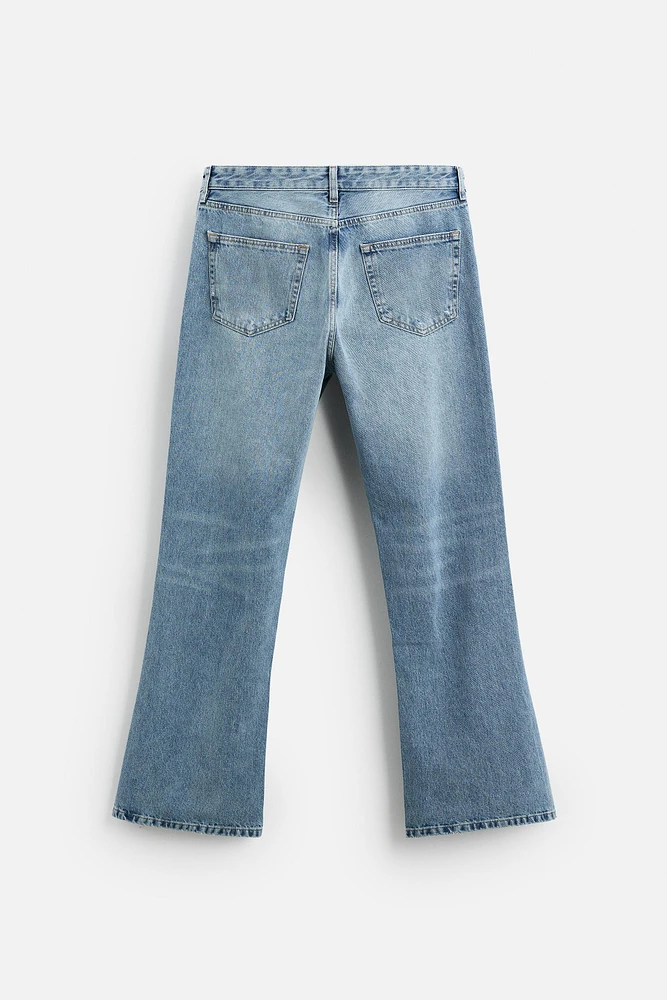 RIPPED FLARE FIT JEANS