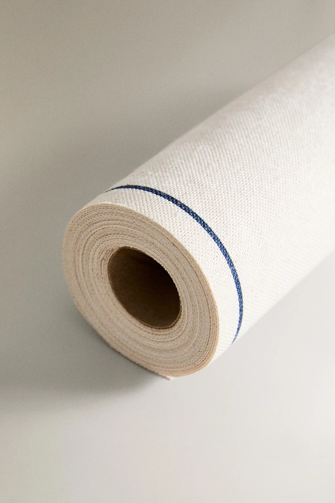 ROLL OF COTTON NAPKINS WITH BORDER (SET OF 20)