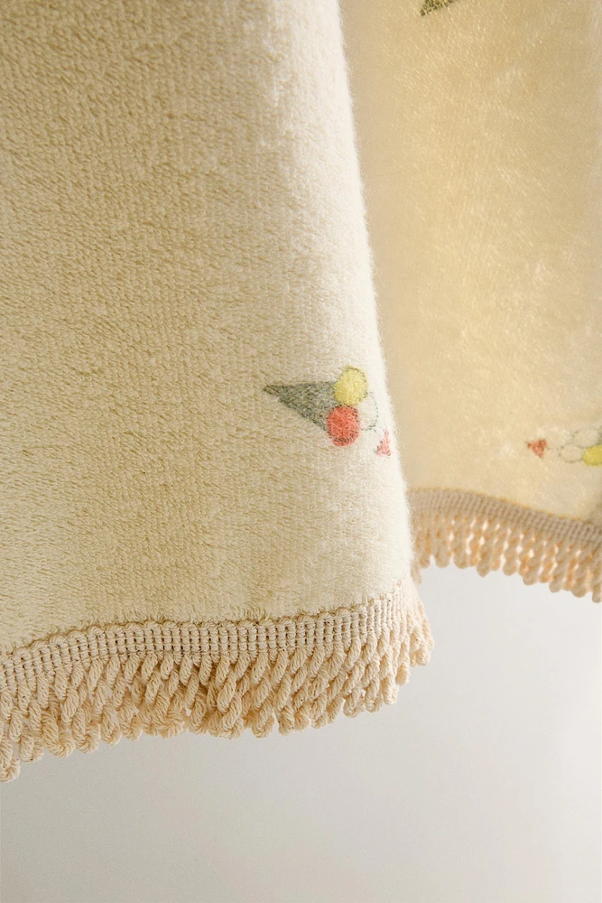 CHILDREN’S ICE CREAM COTTON BEACH PONCHO