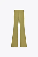 PANTALON FLARE À TEXTURE