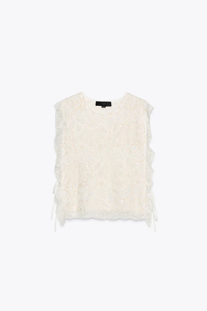 SIDE TIE KNIT TOP