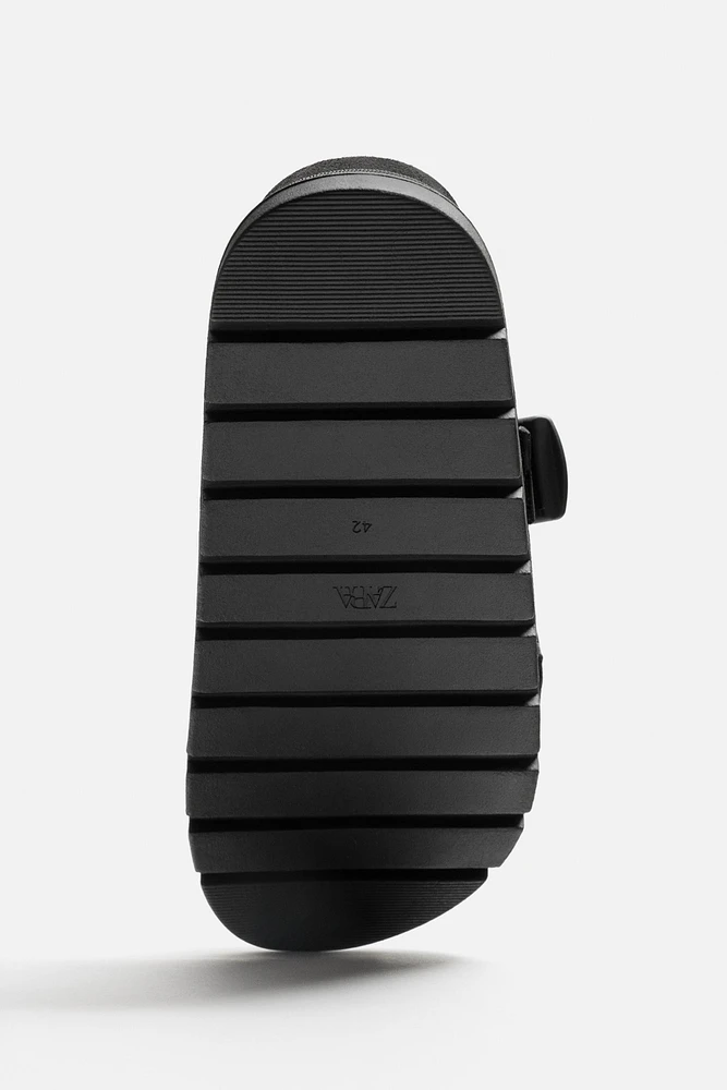 DOUBLE STRAP CHUNKY SANDALS