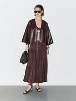 Kimono col V cuir nappa - STUDIO