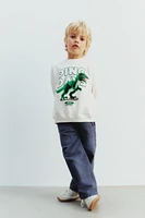 DINOSAUR PRINT SWEATSHIRT
